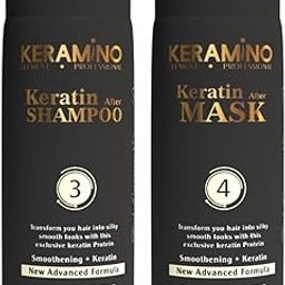 KERAMINO ELEMENT.PROFESSIONAL Keratin After Shampoo and Mask | Infused With Keratin, Almond Oil, Jojoba Oil, And Shea Butter For Curly Wavy, And Straight Hair | A Brand by Keratine Professional (50 ML Tester)-11