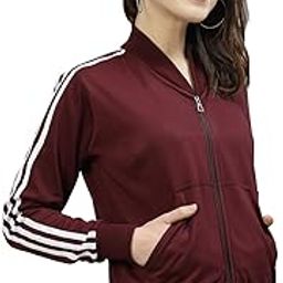 Women Cotton Full Zipper Sweatshirt Fleece Jacket for Winter-image-17