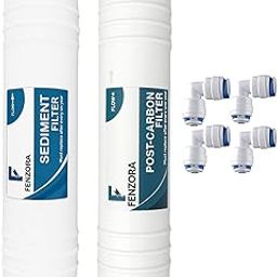 FENZORA Carbon and Sediment Filter Set,Cartridge Set Compatible with RO Water Filters-image-76