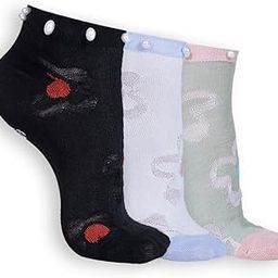Women`s Ankle Non-Towel Cotton Socks For Casual Wear/Gym/Office In (Pack of 3)-picture-46