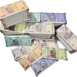 (Total 600 Fake Notes) Playing Indian Currency Fake Note Fake Currency Notes Dummy Rupee Bundle Money For Kids To Play Nakli Note Learning And Education Money For Kids,Green-picture-24