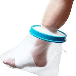 Tideshake - 100% Waterproof Foot Cast Cover for Showering, Reusable Adult Foot Cast Protector, Cast Covers for Shower, Watertight Cast Bag for Surgery Foot, Ankle, Burns-picture-30