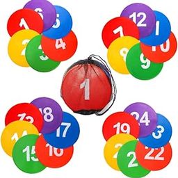 THE STYLE SUTRA 24Pcs 9inch Sports Spot Markers Bright Floor Agility Dots for Games Gym-image-13
