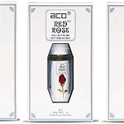 Aco Perfumes Red Rose Alcohol - Free Attar Roll On 8ml Each (Pack of 3)-image-85
