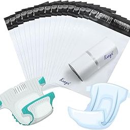 kunya Adult Diaper Disposal100 Pack 6" x 8" Bags for Adult Diaper Disposal Self-Adhesive Strips to Seal in Odours Waterproof & Leak-Proof Suitable for Elderly Nappy Care at Home for Travel-31