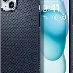 Spigen Liquid Air Cover Compatible with iPhone 15 (Navy Blue)-image-97