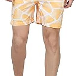 Men’s Polyester Regular Fit Zaraffah Printed Drawstring Inner Elastic with String Knee Length Mid-Rise Pockets Summer Beach Comfortable Light Weight Casual Shorts-picture-14