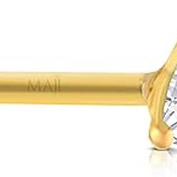 by GEHLOT Traingle Shape Diamond | Pure Gold | Nose Pins Studs For Women And Girl-image-42