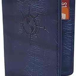 Passport and Vaccine Card Holder Cover Wallet for Travel Women & Men (Design-1(Blue))-image-97