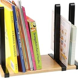 INDIAN DECOR 50064 Magazine Rack Divider and Holder,BOOKEND Black-image-56