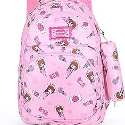 School Bag for Girl – 26 Litre, 18 Inches, Durable & Sleek Waterproof Tuition Bag for Girls, Unicorn Print, Multicolour School Backpack, Picnic & Travel Bag, College Bag for Girls-image-31