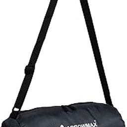 Gym Bag Duffle Bag Sports Bag for Men Women Light Weight Shoe Carry Bag Strap (Black, Kit Bag)-image-6