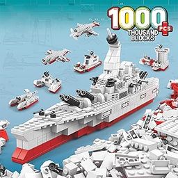 KIDDORAA 6-in-1 War Ship Building Block Set – Build Boats, Yachts & More | 1000+ Pieces STEAM/STEM Toy for Kids | Durable, Safe Materials | 12 Months Manufacturing Warranty-4