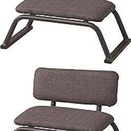 Indian Decor 48219 Low Height Prayer Stool Stackable with backrest, Floor Chair, Floor Chair for Home, Low Chair, Chair for Low Seating - Praying Stool - Black (Pack of 2)-image-68