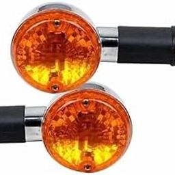 BIKEBLOOM Front, Rear Side Incandescent Indicator Light for Bullet Classic 350, Classic 500 (Orange) (Pack of 2)-picture-8