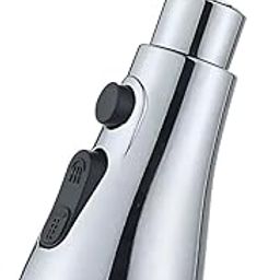 3-Mode Kitchen Faucet Spray Head, Adjustable Sink Nozzle Extension, Chrome-15
