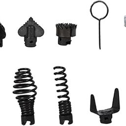 SECRET DESIRE™ Drain Cleaner Machine Combination Cutter Head Drain for Drain Augers Kitchen Black 8Pcs-image-15