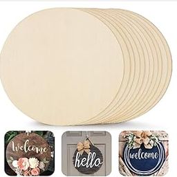MDF Boards for Art and Crafts, 10 Inch Round Wooden Wreaths for Home Decor, DIY Projects, Holiday Decorations (5)-image-30