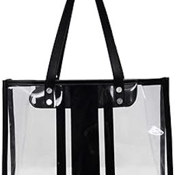 Women Clear Beach Bag Premium Practical Tote Bag for Holiday Vacation Picnic Clothing, Shoes & Accessories Womens Handbags & Bags-image-20