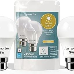 Auto-ON Day/Night Sensor LED B22D Bulb (9W) (Automatic On During Night, Off During Day) (One Year Warranty) (Pack Of 2)-10