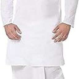 Men's Cotton Kurta and Dhoti Pant Set (White, 44)-picture-51