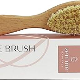 Zen Me Premium Dry Brush for Face for Smooth Radiant Skin, Perfect for Gentle Facial Cleansing and Exfoliation with Natural Boar Bristles and Smooth Wooden Handle, with Detox eBook Gift-42