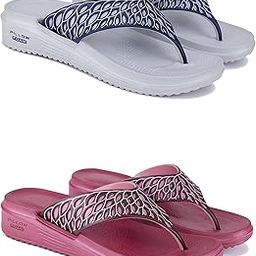 DRACKFOOT Women's Sandals | Lightweight Wear| Stylish & Easy to Wear For Women'S GR-SAN-(2-COMBO)-1887-1886-image-88