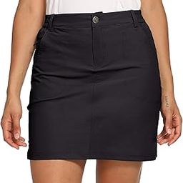 Women's Outdoor UPF 50+ Golf Skort Casual Active Skirts Build-in Shorts with Pockets-image-67