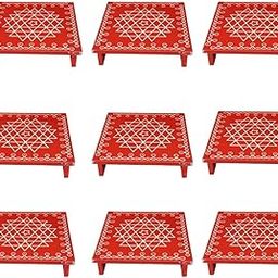 Varalakshmi puja return gifts sri chakra wooden manai pack of 15 | ethnic latest tamboolam return gifts | varalakshmi vratham Return gifts-22