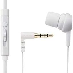 Monaural headset microphone white for Elecom smartphone EHP-MC3520WH-25