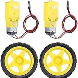 Robodo 2 Set Smart Car Robot Chassis Kit with Plastic Tire Wheel With Deceleration DC 3-6v Drive Gear Motor For BO Motor with Wheel-18