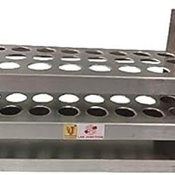 Lab Junction Test Tube Stand,Test Tube Stand 12 mm,24 Hole in Aluminium LJ-1502 as per Quality Standards-27