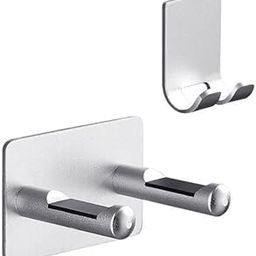 UJEAVETTE® 6xModern Wall Mount Hair Dryer Rack Stand Holder Easy to Install Silver-29