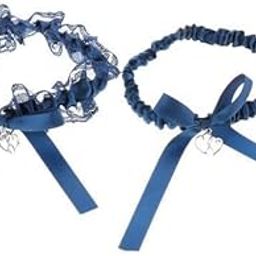 ™ 3xWedding Bridal Garter Set Lace Bowknot Heart Pendant Toss Garter Thigh Ring | Garters | Bridal Accessories | Wedding & Formal Occasion-image-15