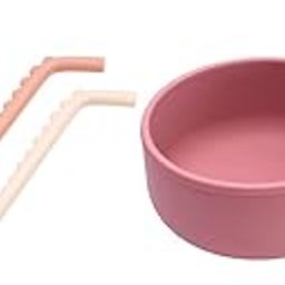 tudd Sipper Straw Set | Reusable Silicone Bendy Straws for Kids with Brush | Safe & Easy Clean with Lid Bowl | Airtight Silicone Bowl for Babies-image-8