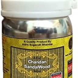 INDRA SUGANDH BHANDAR Natural Alcohol Free Attar/Ittar/Pure Attar Original Sandalwood|Chandan 50ml Perfume Oil/Fragrance Oil Exotic Sandal Long Lasting Perfume for Men & Women With Free Roll On Pack-20