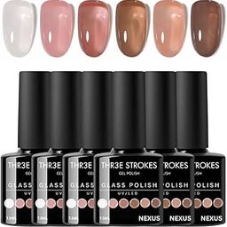 THR3E STROKES Gel Nail Polish 9D Cat Eye Gel Nail Polish, Magnetic Cat Eye Gel Polish Set, 7ml*6 with , Classic Colors Chameleon Magic Galaxy Effect Soak off Nail Art, Sparkle Stunning Gel Polish Gift for Women (UV/LED LIGHT REQUIRED) (NEXUS, 7.5ML)-image-84