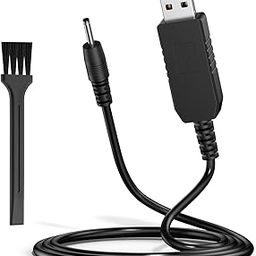 Tobfit 5V Shaver Charger Cable for Braun Beard Charger, 150CM/4.9FT USB Power Cord Beard Trimmer Electric Shaver Charging Cable for Braun MGK3321,MGK3335-image-99