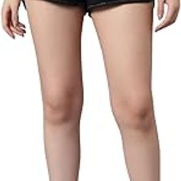 Women's Micro Cotton Relaxed Fit Printed|Solid Sleep Shorts with Styled Side Pockets-image-59