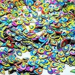 TamilnaduShopping 3D Nail Art Feathers Polymer Clay DIY Slice Decoration Nail Sticker, 500 Pieces/Pack-image-91