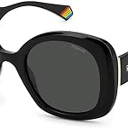 polaroid Sunglasses | Grey Lens | Black Frame | Full Rim Square Shape Branded Latest and Stylish Polarized Eyewear | 100% UV Protection | Women Sunglasses| Size Small | 20534680752M9-picture-7