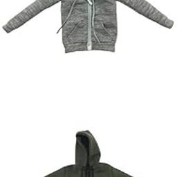 MERISHOPP® 2 Pieces 1/6 Women's Zip Up Hoodie Sweatshirt for 12 Action Figures Body-image-50