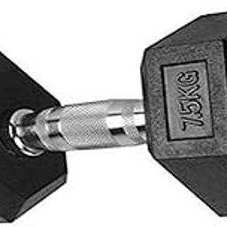 Modkart Hexa Dumbbell single (7.5kg X 1) Hexagon Dumbbell for Home Gym Workout-image-40