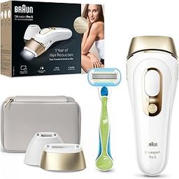 Braun laser hair removal at home, Long lasting hair removal for women, Head-to-toe Usage, Bikini, Face, Arms, Legs, Full Body,long-term hair reduction, Permanent Hair Reduction, Safe,Fast & Effective, IPL 5152-38