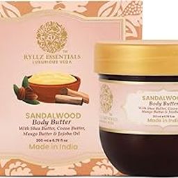 Sandalwood Body Butter | with Shea Butter, Cocoa Butter, Mango Butter, Niacinamide & Jojoba Oil | for 48Hrs Moisturisation, Stretch Marks, Dry/Itchy Skin & Uneven Skin Tone | 200 ml-image-66
