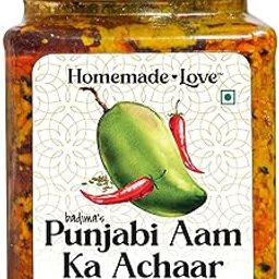 Homemade Love Authentic Punjabi Mango Pickle (250g)| Spicy & Tangy Aam Ka Achaar with Raw Mango, and spices mixed with mustard oil-image-89