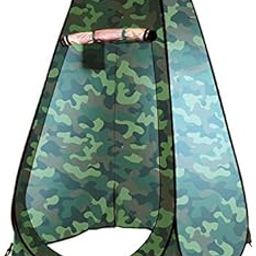 HOLOKAI Outdoor Portable Privacy Pop Up Polyester Dressing Changing Tent Pop Up Room Tent Shower Tent Toilet Rain Shelter for Camping 1 Person (Multicolour)-image-89