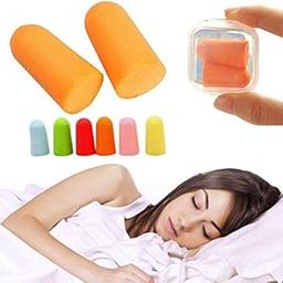 Shoppy shop 5 Pair Sleep Soundproof Earplug Soft Sponge Ear Plugs Insulation Anti Noise Snoring Sleep Aid Swimming Travel Earplugs C35-10