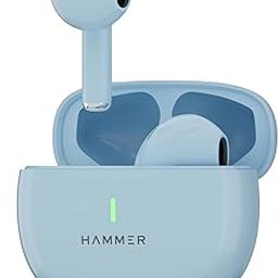 HAMMER New Launch Ultra Pods TWS Wireless Bluetooth Ear buds, Inbuilt Mic, 100H Standby Time, Earbuds with 30H Playtime, USB Type-C,13mm Dynamic Drivers, IPX5 Water Resistant Bluetooth Earphones(Blue)-28