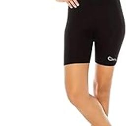 Women's Skin Tight Shorts Black Women's Skin Tight Shorts | Women's Tight Shorts for Gym, Running, Cycling, Swimming, Basketball, Cricket, Yoga, Football, Tennis, Badminton & Many Sports_Design10-image-34